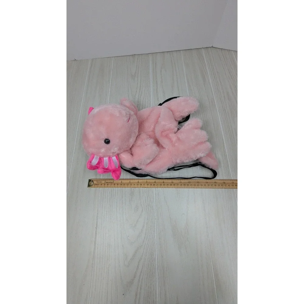 Fiesta Axolotl‎ Plush Backpack Pink Stuffed Animal Bag